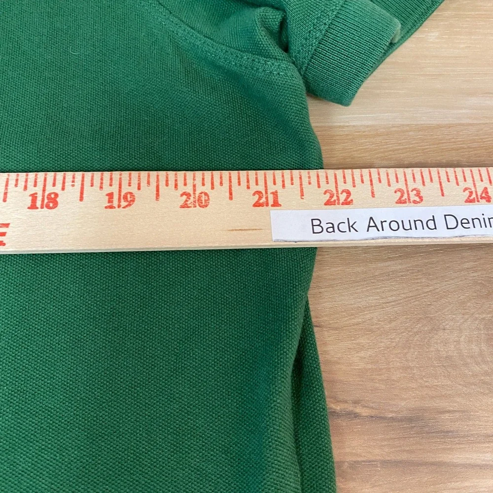 Banana‎ Republic Polo Shirt Mens Large Standard Fit Green Cotton Short Sleeve